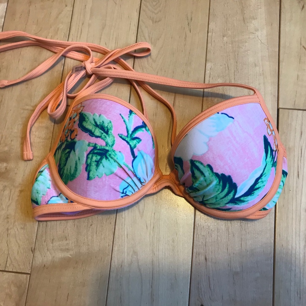 Aerie Tropical Swim Push Up Top